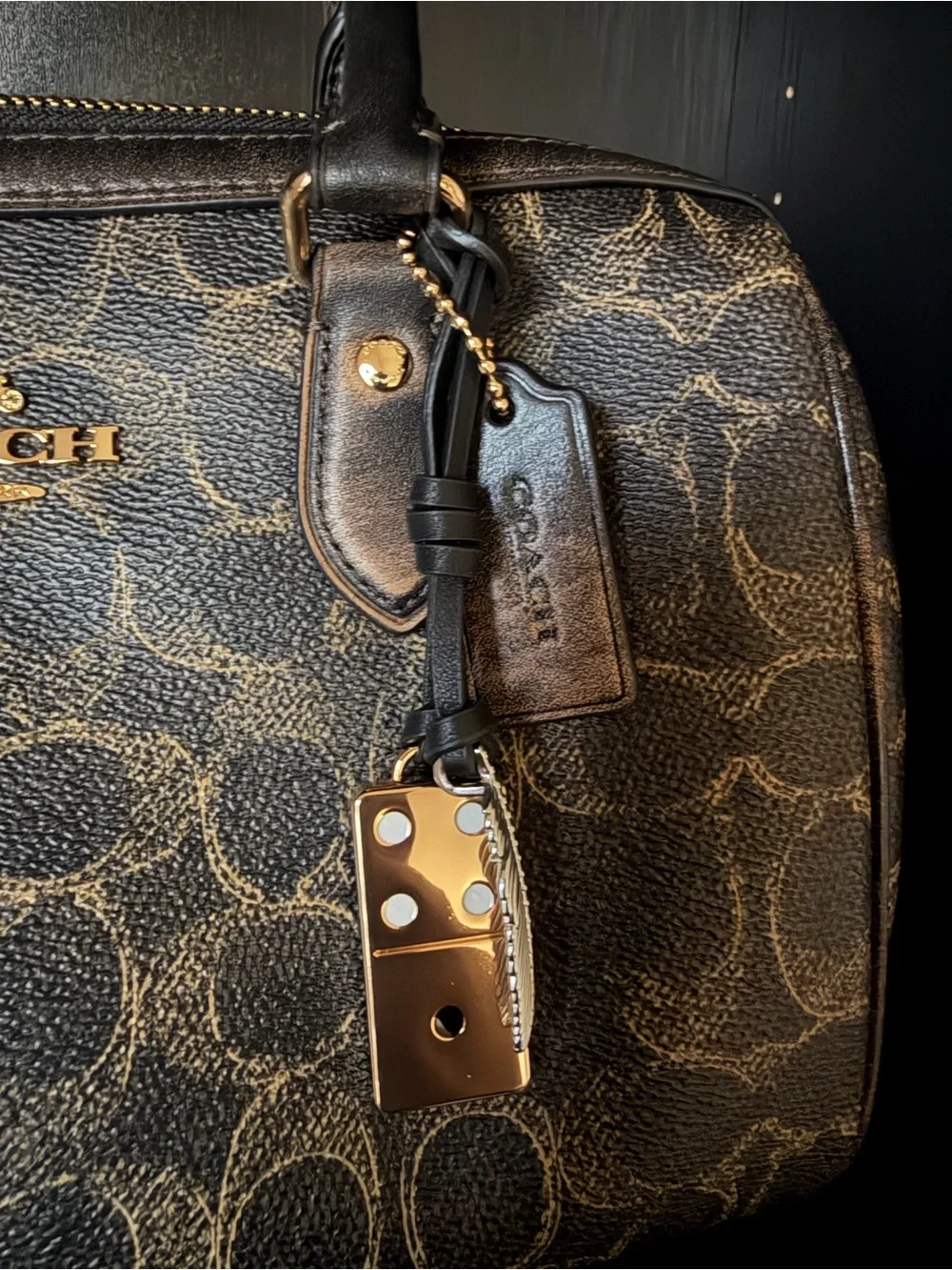 COACH Medium Rowan in Loved Signature Canvas